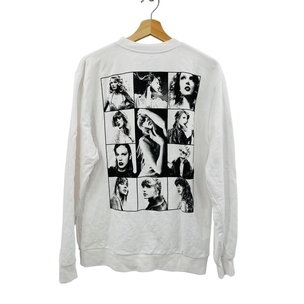 Taylor Swift Eras Tour White Crewneck Sweatshirt